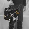 LHBWCVN 3 In 1 Laptop Bag 13 inch Computer Briefcase for Men Women, Gold White Butterflies Black Laptop Shoulder Bag Office Work Bags view 2