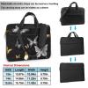 LHBWCVN 3 In 1 Laptop Bag 13 inch Computer Briefcase for Men Women, Gold White Butterflies Black Laptop Shoulder Bag Office Work Bags view 4