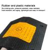 2 Channel Speed Bump, Driveway Hose Protector, Rubber and Plastics, 44000 lbs Capacity, Outdoor Cord Protector, with 4 Bolts(50x35x7cm/19.7x14x2.7in) view 3