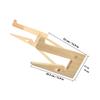 Alipis Universal Laptop Stand Wooden Riser 14.8-17.6 Inch Laptop Support Holder Adjustable Notebook Stand for Home Office Cooling view 2