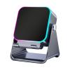 Induction Speaker with Phone Stand Wireless Induction Audio 12.1x7.3x5.9cm Speaker Amplifier with Light 10W Phone Holder Smartphone Bracket