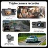 2/3 Channel Dash Cam Front and Rear Inside, Dash Camera for Cars,1080P Full HD 2.0'' Screen Dashcam with G-Sensor, IR Night Vision,120 Wide-Angle, Loop Recording, 24H Parking Mode view 2