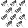 JEWEDECO 10pcs 2-Meter Flat 4-core Telephone Wire Rj11 Landline Accessories Connecting Cable for Indoor and Outdoor Phone Use view 1