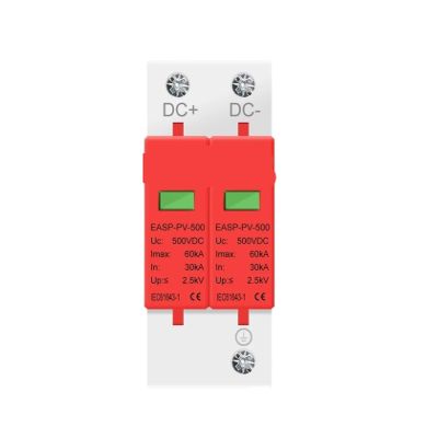 Applicable to 2P SPD DC 500V 800V 1000V 20~40KA Lightning Surge Protection Protector Device Arrester Low Voltage House 2 Poles PV Photovoltaic(20-40KA,DC 500V)