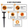 100 PCS Universal Automotive Nylon Cable Tie Buckle Fastener Kit - Heavy-Duty, UV Resistant, Self-Locking for DIY Car Repair & Homeowner Projects view 3