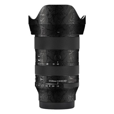 17-40 1.8 Camera Lens Sticker for Sigma 17-40mm F1.8 DC fit for Sony E L Mount Coat Wraps Film Protector Vinyl Decal Skin(Splash Ultra Black)