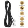 BELLIFFY 10pcs 4-core Landline Cable 2 Meters Telephone Cord Flat Telephone Wire for Home and Office Landline Accessories Connecting Cable view 2