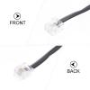 BELLIFFY 10pcs 4-core Landline Cable 2 Meters Telephone Cord Flat Telephone Wire for Home and Office Landline Accessories Connecting Cable view 4