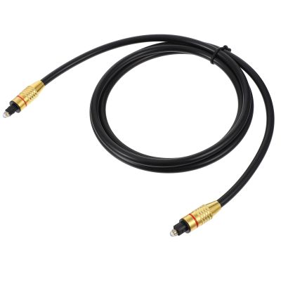 BESPORTBLE Digital Optical Audio Cable 1.5m Black Fiber Male to Male Cord with Gold-Plated Connectors for Tv Soundbar Home Theater Spdif Audio Equipment
