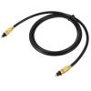 BESPORTBLE Digital Optical Audio Cable 1.5m Black Fiber Male to Male Cord with Gold-Plated Connectors for Tv Soundbar Home Theater Spdif Audio Equipment view 1