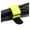 10pcs Yellow Reusable Hook and Loop Cable Ties with Buckle Fastening Tape Self Adhesive Bundle Wrap Belt Fastener Straps view 2