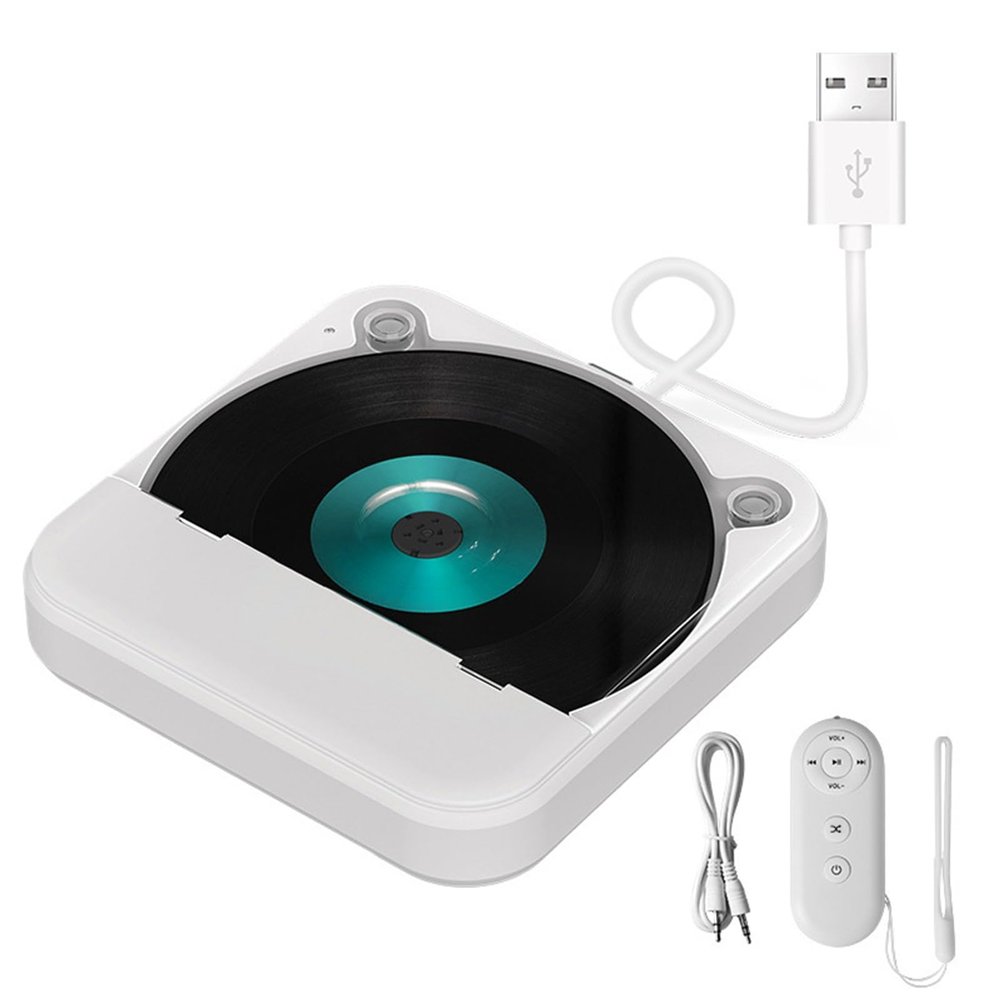 Tangxi Portable Car CD Player with USB & AUX Port, External Universal CD Player for Car, Remote Control, Anti Skip, Compatible with Radio Stereo, Laptop, TV, Computer