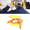 ASHATA Bluetooth Earplug Headphones, Neckband Wireless Earbuds Earplug, IPX5 Water Proof 200mAh Rechargeable, for Construction Site Workshop (Yellow) view 4