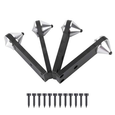 5inch Speaker Foot, 4PCS Speaker Shockproof Bracket Subwoofer Shockproof Spike Bracket for Bookshelves, Floor Boxes, Power