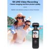 Tangxi 5K Body Camera with Audio & Video Recording, 270 Rotating Lens, Handheld WiFi Action Camcorder with External Microphone, 150 Wide Angle, EIS Anti Shake view 2