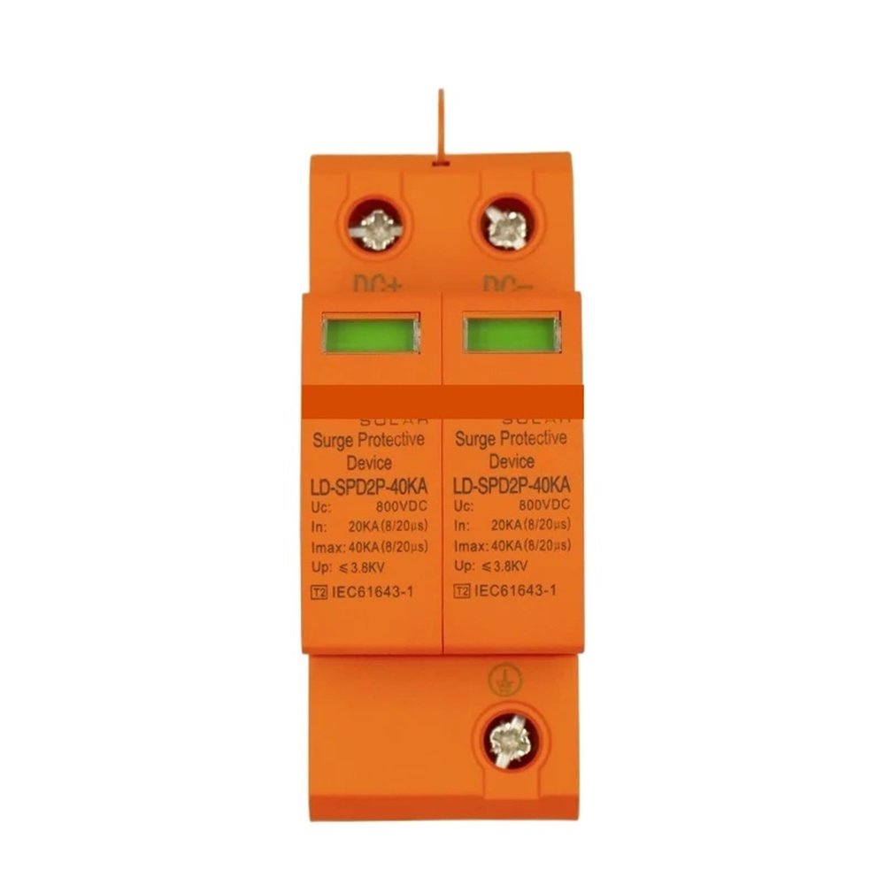 10Piece/lot 2P 500V/1000V 20~40KA Din Rail Surge Protective Device House Solar PV System Arrester Surge Protector(1000V)