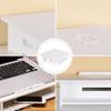 Alipis Laptop Elevated Rack Cooling Stand with Storage Holder for Home Office Use, Small White Laptop Support Rack Compatible with Desktop Computers view 3