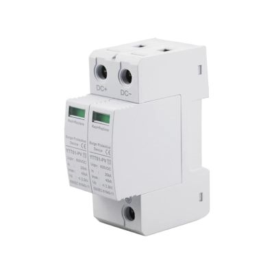 1pc YTTS1-PV 2P Solar PV Low Voltage Din Rail 600V 1000V 20KA-40KA Surge Arrester Protector SPD(2P 20-40KA 1000V)