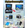 Jiawu Underwater Fishing Camera, Portable Video Fish Finder, 7 inch Large Color Screen 360 Horizontal Panning Camera with 8 LEDs Light and 30M Cable for Lake Sea Boat Ice Fishing (US) view 4
