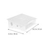 Alipis Portable Laptop Stand and Cooling Holder for Home Office, Small White Computer Radiator Support Rack with Storage Organizer for Notebook Ergonomic Use view 2