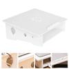 Alipis Portable Laptop Stand and Cooling Holder for Home Office, Small White Computer Radiator Support Rack with Storage Organizer for Notebook Ergonomic Use view 3