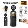 Tangxi 1080P Body Cameras with 180 Rotating Lens, Mini Video & Audio Pocket Cam with Audio and Video Recording, Night Vision, Motion Detection, Loop Recording view 2