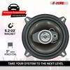 5 CORE 5 Inch 2 Way Coaxial Car Door Speakers 350W Pair with Tweeter 5.2 Oz Magnet 1" Voice Coil Component Driver  CS 05 2W WoG view 3