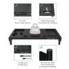 Aramox Monitor Stand Riser, Computer Stand 4 Port USB Phone Cup Office Supplies Holder Desk Organizer for Office Work Home view 4