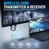 SABRENT Wireless HDMI USB C Screen Mirroring Kit, 1080p 60Hz Transmitter & Receiver, Plug and Play USB C to HDMI Adapter for Laptop Phone Tablet TV Projector (DA-TCHR) view 2