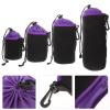 BAZEITFLOW Waterproof Camera Lens Pouch Set Drawstring Lens Case with Thickened Fleece Lining in Purple Sizes S/m/l/xl Outdoor Storage for Dslr and Mirrorless Cameras view 3