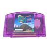 Pomya N64 Retro Game Cartridge, Fast Reading Open Source Flash Cart with 16GB Memory, 64DD Game Support, USB C, Automatic Save Backup for N64 Console (Violet Transparent) view 1