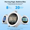 MOMILLA Alarm Clock for Kids Bedrooms, 7-Day Programmable 4 Alarms 8 Colorful Themes, Loud Clock for Heavy Sleepers Adults Teen Boys Girls, Easy to Set, White Noise Sound Machine, Hourly Chime view 2