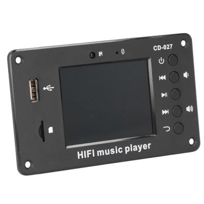 GOTOTOP BT Audio Decoder with 2.8 Inch Color Screen, BT 5.1 for Car, Supports Lossless Music & Sync, FM Radio, 7V-24V Wide Voltage Input