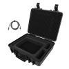 BONKZEBU WaterResistant Hard Case for Mini Dish Kickstand Pipe Adapter Power Supply Cables Ethernet Cables Foam Interior with 9.8ft USB C to DC Power Cord view 1