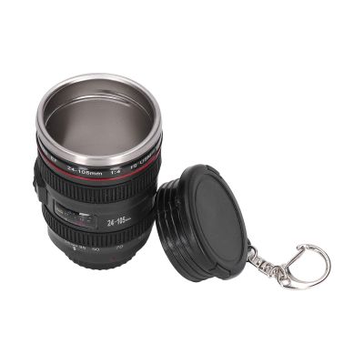 Pwshymi Camera Lens Cup Creative 100ml Stainless Steel EF 24105mm F 4.0L USM Lens Coffee Mug for Photography Lover, Bedroom Office Living Room