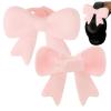 1 Pair Bows Decor Headphone Accessories, 3D Cute Bow Decoration for Headphones, Silicone Headphone Clip Decor for Women Girls Gamers view 1