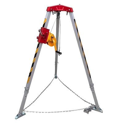 Confined Space Tripod Kit with 1800 lbs Winch - Foldable Manhole Rescue Equipment for Safe Industrial Operations & Emergency Response