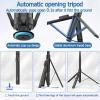 ORMOS Selfie Stick Tripod, 67 Inch Extendable, Aluminum Alloy & Silicone, Compatible with All Cell Phones, Auto Open Tripod Stand with Remote, Rotatable for Travel, Live Stream, Video Recording view 2