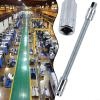 Flexible Socket Extension Bar /4 Inch 3/8 Inch /2 Inch, 90 Degree Bend Elastic Spring Shaft Adapter for Tight Spaces, Flexible Ratchet Wrench Extension, Socket Wrench Adapter, 45# Steel, Silver45661 view 3