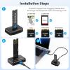 budebuse NVMe Docking Station with Fan for High Speed Data Clone Housing Adapter view 3
