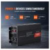 1000W Pure Sine Inverter, 12V to 120V Power Converter with 2 Outlets & USB-C, Control, for Smartphones, Laptops, Camping & Home Bkup view 4