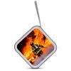 RLDOBOFE Firefighter Fireman Flame CD Case Holder Hard Plastic DVD Disc Storage Case Holder DVDs Wallet Holders with Zipper Disc Cases Storage Binder CD/DVD Case Wallet for Car Home Office Travel view 3