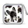 RLDOBOFE French Bulldog2_77999575 CD Case Holder Hard Plastic DVD Disc Storage Case Holder DVDs Wallet Holders with Zipper Disc Cases Storage Binder CD/DVD Case Wallet for Car Home Office Travel view 1