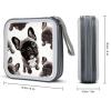 RLDOBOFE French Bulldog2_77999575 CD Case Holder Hard Plastic DVD Disc Storage Case Holder DVDs Wallet Holders with Zipper Disc Cases Storage Binder CD/DVD Case Wallet for Car Home Office Travel view 2