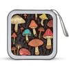 RLDOBOFE Mushroom1 CD Case Holder Hard Plastic DVD Disc Storage Case Holder DVDs Wallet Holders with Zipper Disc Cases Storage Binder CD/DVD Case Wallet for Car Home Office Travel view 1