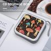 RLDOBOFE Mushroom1 CD Case Holder Hard Plastic DVD Disc Storage Case Holder DVDs Wallet Holders with Zipper Disc Cases Storage Binder CD/DVD Case Wallet for Car Home Office Travel view 4