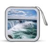 RLDOBOFE Niagara Falls CD Case Holder Hard Plastic DVD Disc Storage Case Holder DVDs Wallet Holders with Zipper Disc Cases Storage Binder CD/DVD Case Wallet for Car Home Office Travel view 1