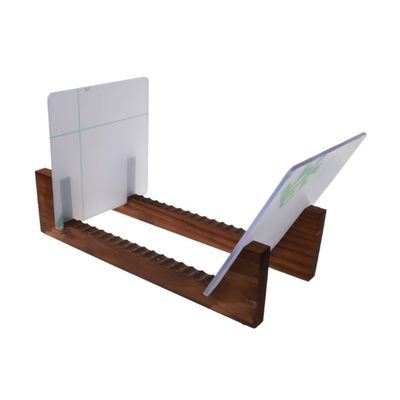AHUCPLKN Cd Rack Record Storage Holder, Portable Stand, Stacks up to 50 Albums