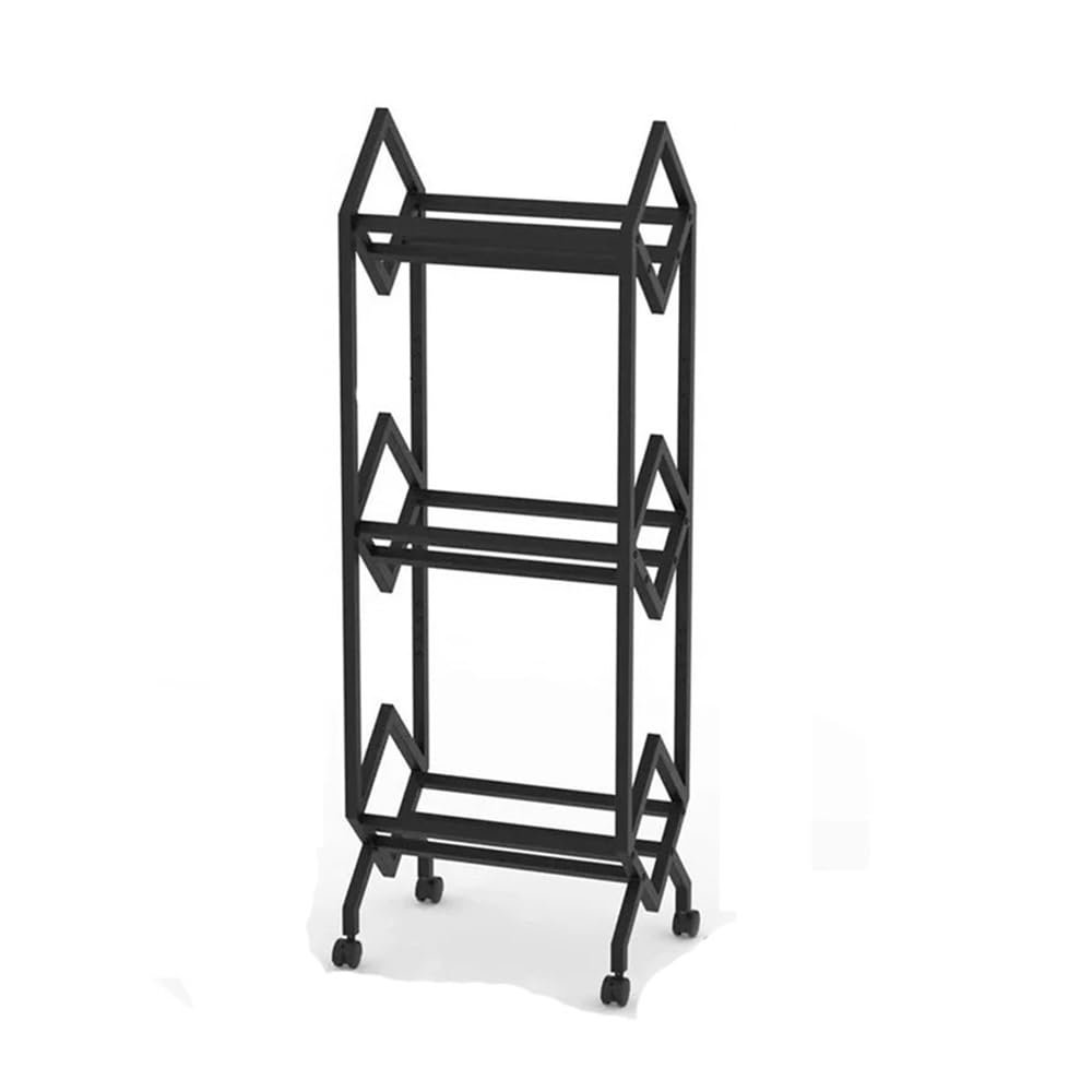 AHUCPLKN Cd Rack CD Record Display Rack Magazine Placement Metal Desktop Creative Bookshelf Storage(Large)