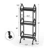 AHUCPLKN Cd Rack CD Record Display Rack Magazine Placement Metal Desktop Creative Bookshelf Storage(Large) view 2